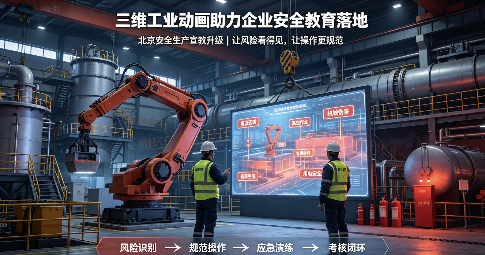 北京安全生产宣教升级，三维工业动画助力企业安全教育落地